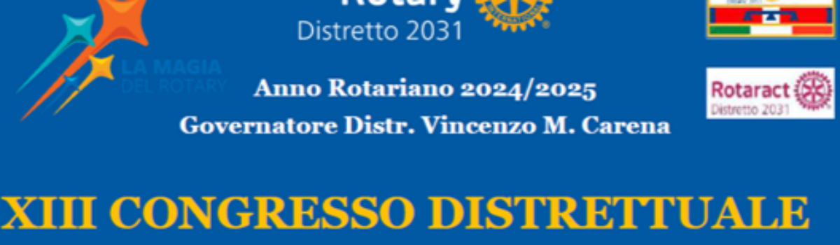 XIII Congresso Distrettuale