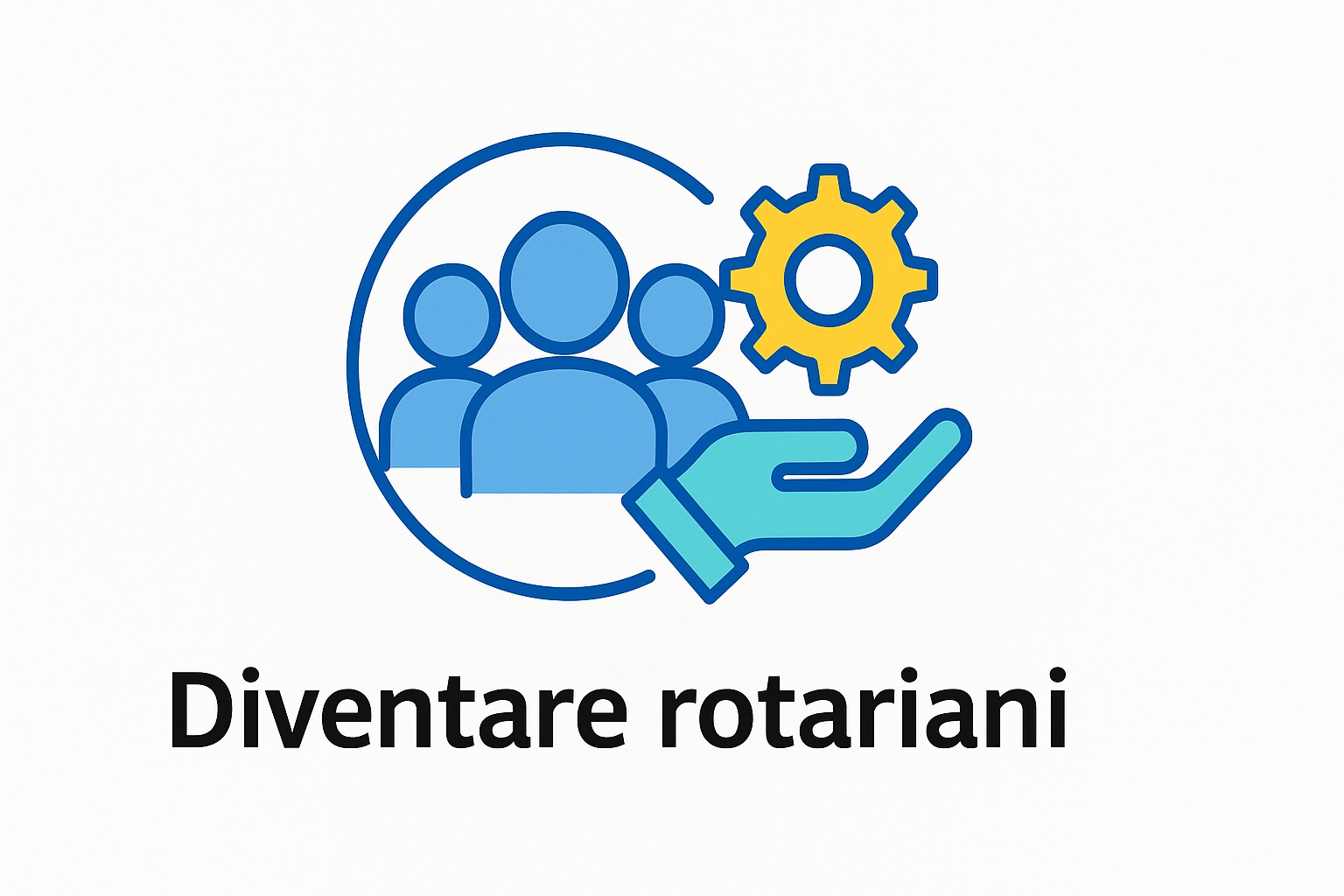 Diventare rotariani - icona illustrata